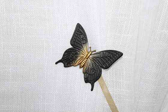 Магніти для штор і гардин (138м) Метелик набір 2 шт Венге з бронзовим (81-049) Київ