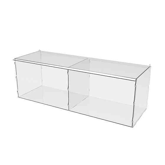 Коробка акрилова EKOSTAR 2 комірки 540х180х180 з кришкою Київ