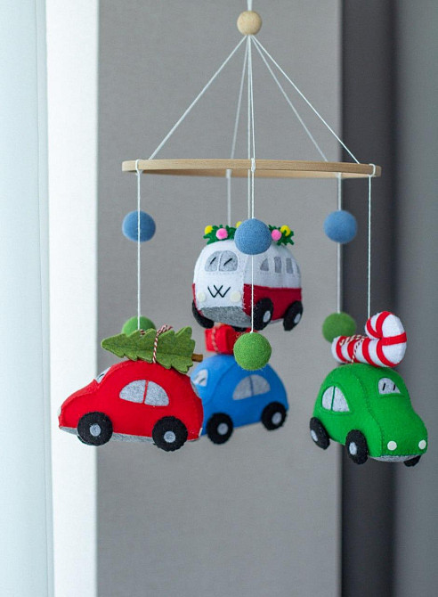 Дитячий мобіль на ліжечко «Новорічний» Київ - фото 2