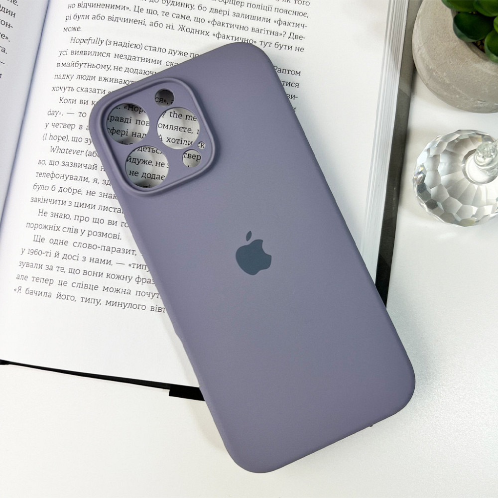 Чохол Silicone для Apple iPhone 16 Pro Max, Лаванда-Сірий Київ - фото 3