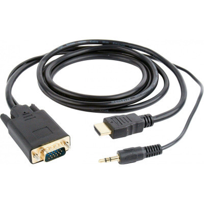 Переходник HDMI to VGA 3.0m Cablexpert (A-HDMI-VGA-03-10) Винница - изображение 1