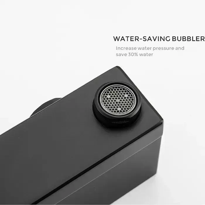 Змішувач для ванни з душовим гарнітуром GAPPO Futura G3217-6 чорний Київ - фото 7