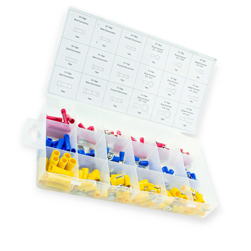 Наконечник дроту набір 180шт з кембриком VVS Мукачево - фото 1