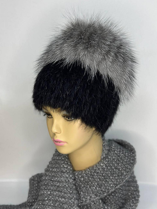 Шапка меховая женская Жаклин эдельвейс Черный Харьков - изображение 1