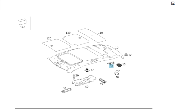 Mercedes-Benz  A2518680139 7E94 Стельова кришка кріплення вантажу ліва сіра ML W164 R-class short W251 GL X164 R-class long V251 Одеса