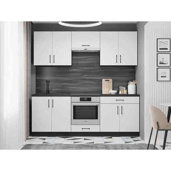 Кухня модульна Эверест Оптима набор №8 Белый 2,2 м (без столешницы) (DTM-5724) Львов