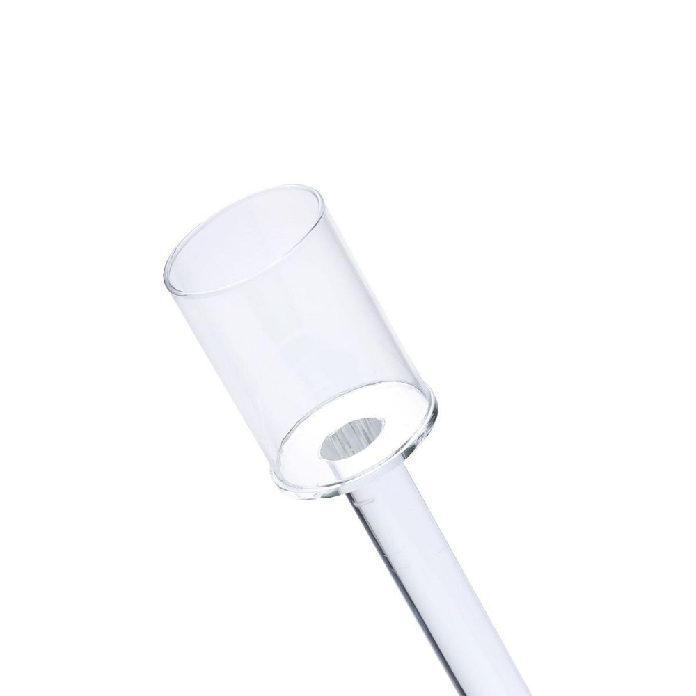 Підсвічник скляний на ніжці 8×36 см підсвічник келих декоративний прозорий HP-4-44M Київ - фото 2