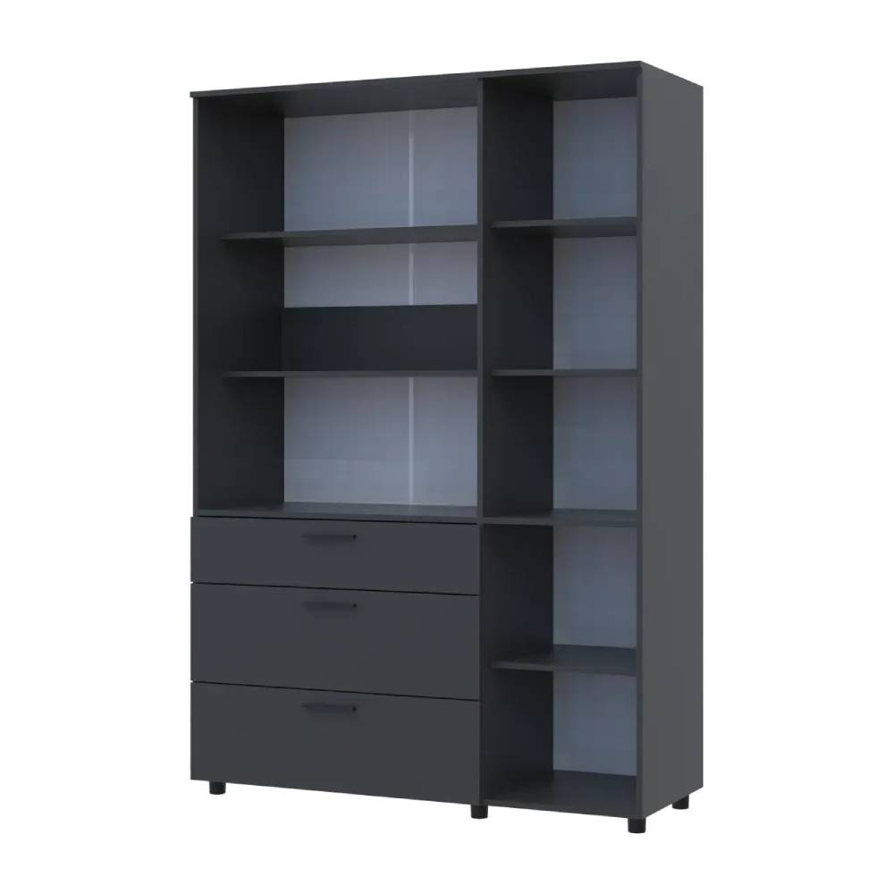 Шафа для одягу Doros Торн Антрацит 3 ДСП/3Ш (полиці) 135х51.6х200 (DRS-012084) Львів - фото 5