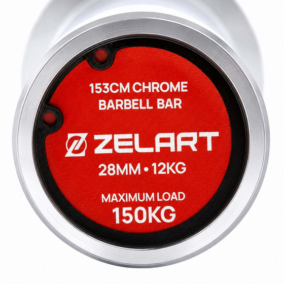 Гриф олимпийский Zelart 1.53 м с диаметром 50 мм до 150 кг хват 28 мм хромированный Киев
