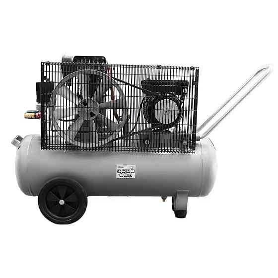 Компрессор двухцилиндровый ременный 2.5кВт 335л/мин 10бар 50л (2 крана) SIGMA (7044121) Ровно