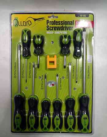 Набор отверток 10 предм. шлиц и крест ALLOID Винница