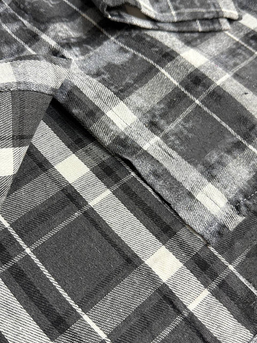 Сорочка жіноча YZY 7765 в клітинку оверсайз широка варена, чорний, one size Київ - фото 8