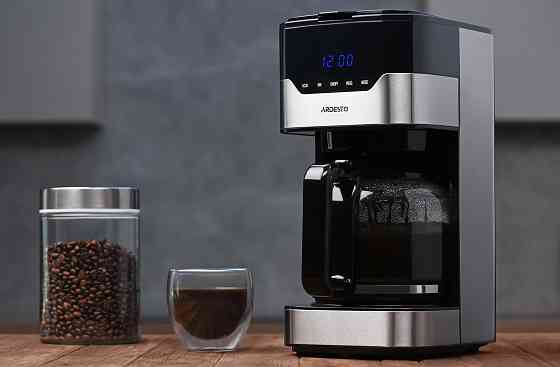 Кавоварка ARDESTO крапельна 1.5л, мелена, чорно-сріблястий Київ