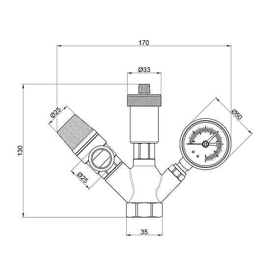 Група безпеки котла Thermo Alliance Base Plus 1" SD291 Київ
