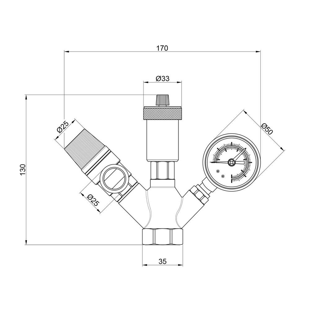 Група безпеки котла Thermo Alliance Base Plus 1" SD291 Київ - фото 2