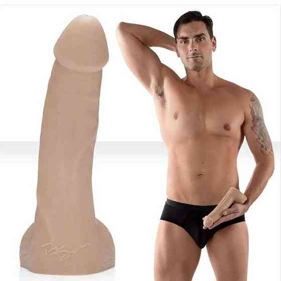 Фалоімітатор з мошонкою реалістичний Fleshjack Guys-Ryan Driller Dildo, бежевий Sex Aura Київ