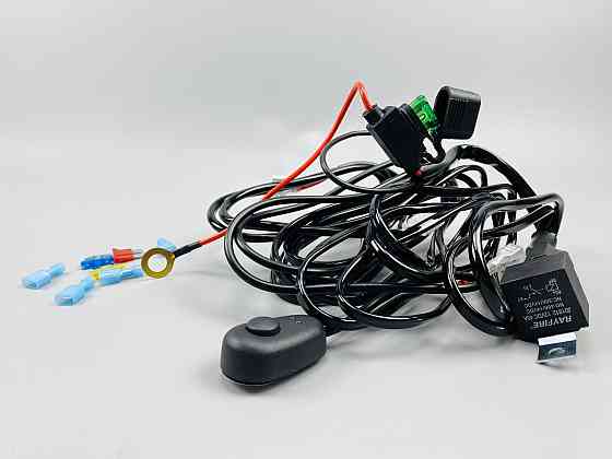 Комплект проводки для будь-яких led фар і led bar в зборі 0-30A 3 м кабель пульт з джгутом реле запобіжники Мукачево