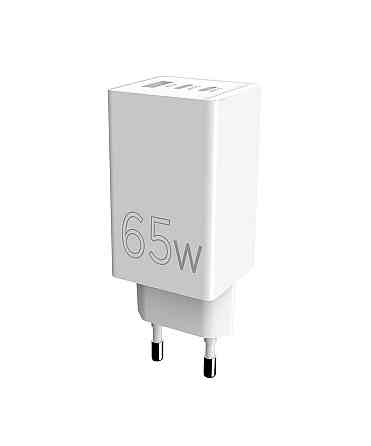 Мережевий зарядний пристрій Sigma mobile X-power 65 W GaN, PD, QC (2xUSB-C + 1xUSB-A) White (PS65-01) ( 24216 ) Харьков