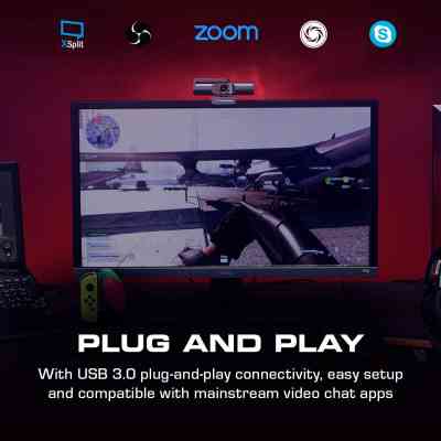 Веб-камера AVerMedia Live Streamer CAM PW513 4K Black (61PW513000AC) Винница