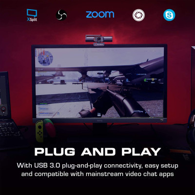 Веб-камера AVerMedia Live Streamer CAM PW513 4K Black (61PW513000AC) Винница - изображение 2