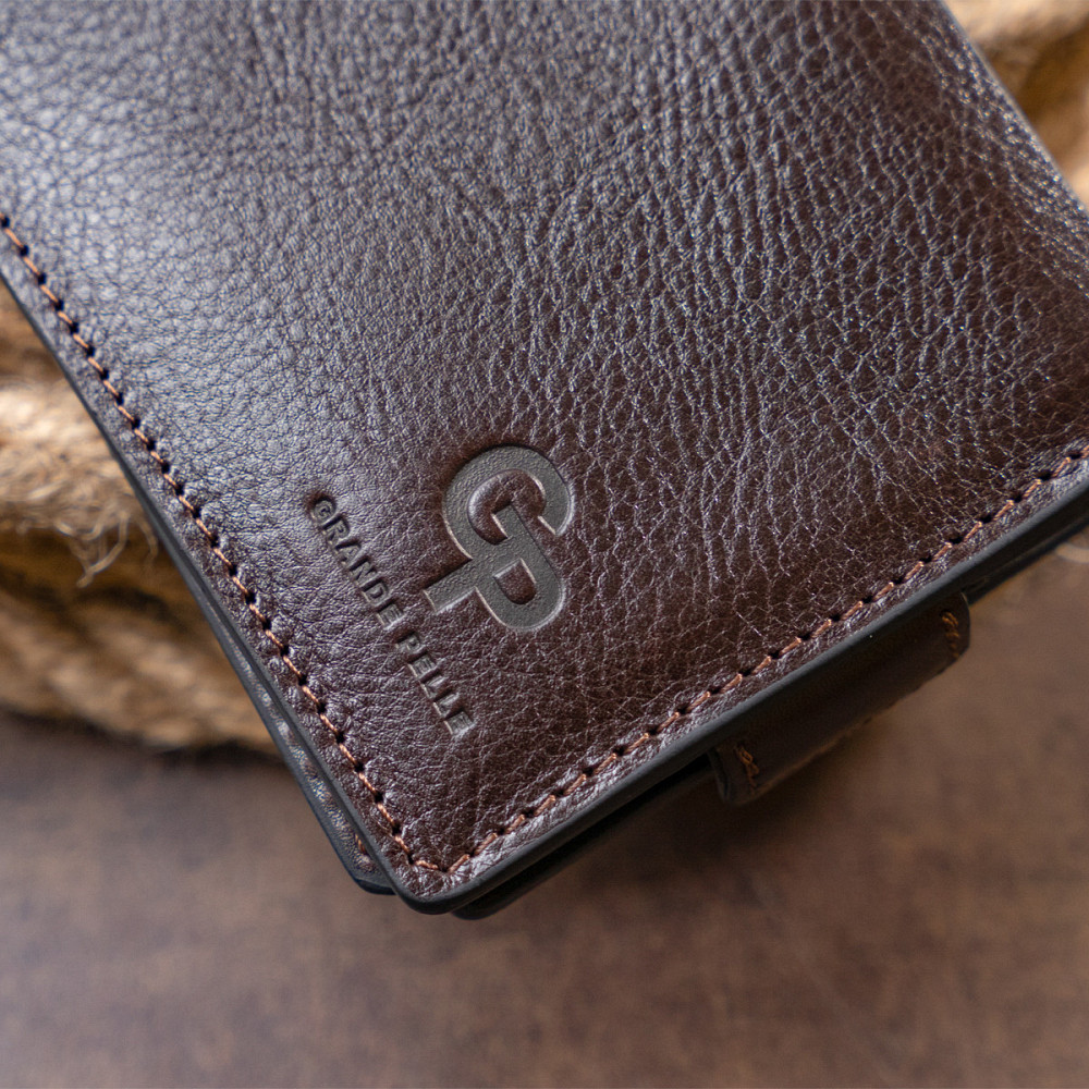 Портмоне горизонтальное Amico на магните на два отделения (GRANDE PELLE) Киев - изображение 4