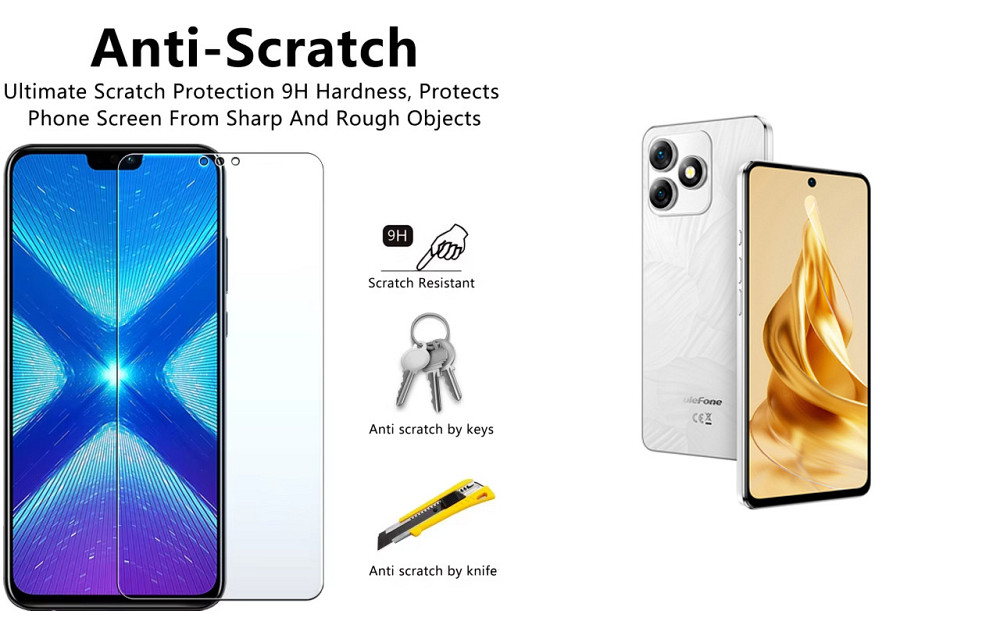 Защитное стекло NeoGlass для Ulefone Note 18 Pro, Note 18 Ultra – ультрапрозрачное и устойчивое Киев - изображение 1