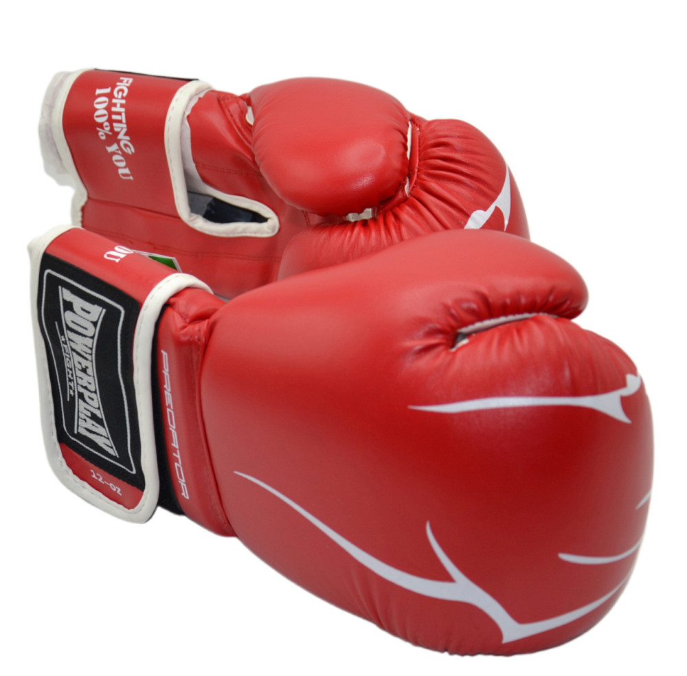 Боксерські рукавиці PowerPlay 3018 Jaguar Червоні 16 унцій Каменское - изображение 9