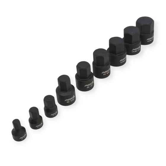 Набір ударних головок HEX 1/4? - 1/4?,5/16?,3/8?, 3/8? 7/16?,1/2?,9/16?,5/8?,11/16?,3/4? (планка) Мукачево