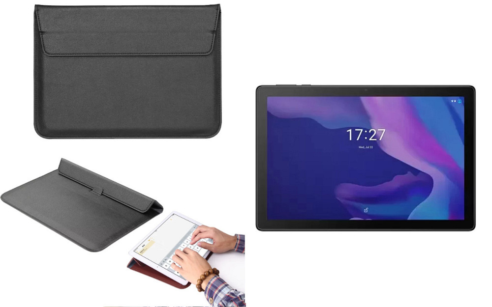 Чехол-конверт VitoCase для Alcatel TKEE MAX (8095), с функцией подставки для планшета Черный Киев - изображение 1