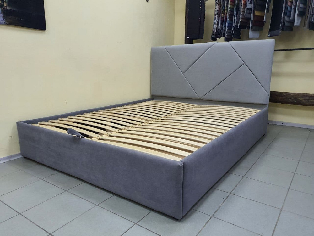 Кровать BaileysDesign с подъемным механизмом каркас металл 180x190 коричневый Киев - изображение 3