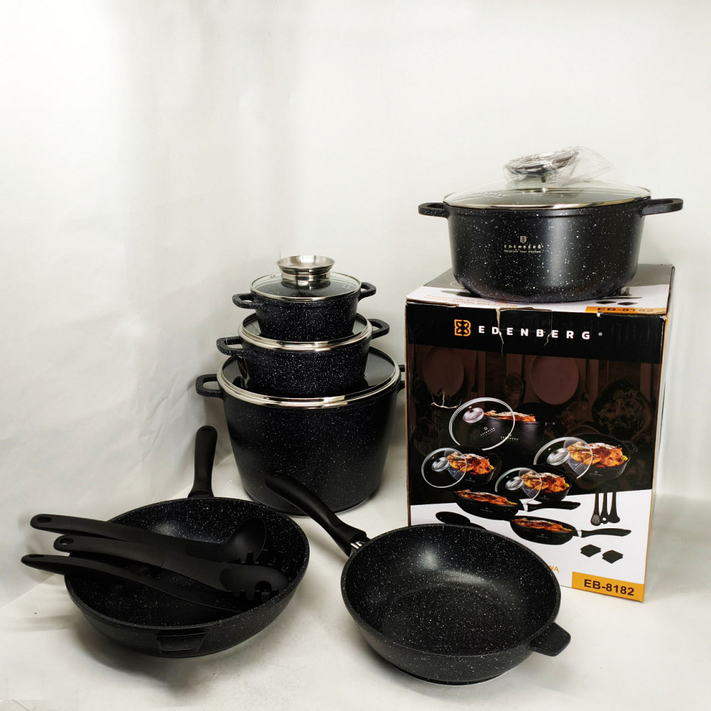 Набір каструль для плит, Збірний набір каструль Гарний з антипригарним покриттям LH-47 Львів - фото 11