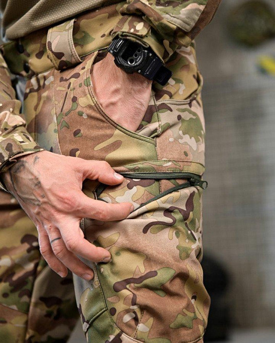 Тактичні штани софтшел DRAFT висока талія мультикам ВТ76567 Одеса - фото 7