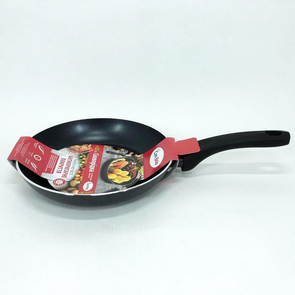 Сковорода алюмінієва поглиблена Con, Сковорода для використання на плиті для кухаря OF-71 Львів - фото 12