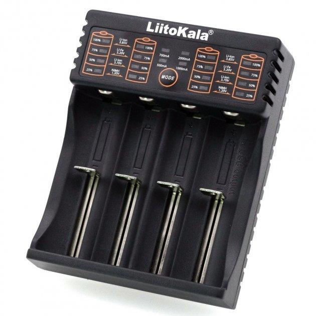 Заряднoe устройство Liitokala Lii-402 на 4 слота (для Ni-MH, Ni-CD, Li-Ion, LiFePO4) Киев - изображение 1