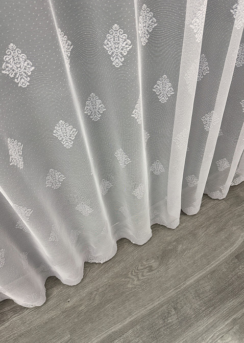 Тюль жаккард цвет молочный 1846т Киев - изображение 6