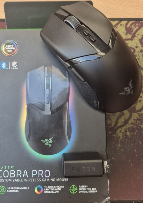 Компьютерная мышка Razer Cobra Pro Wireless/USB Black. Киев - изображение 2