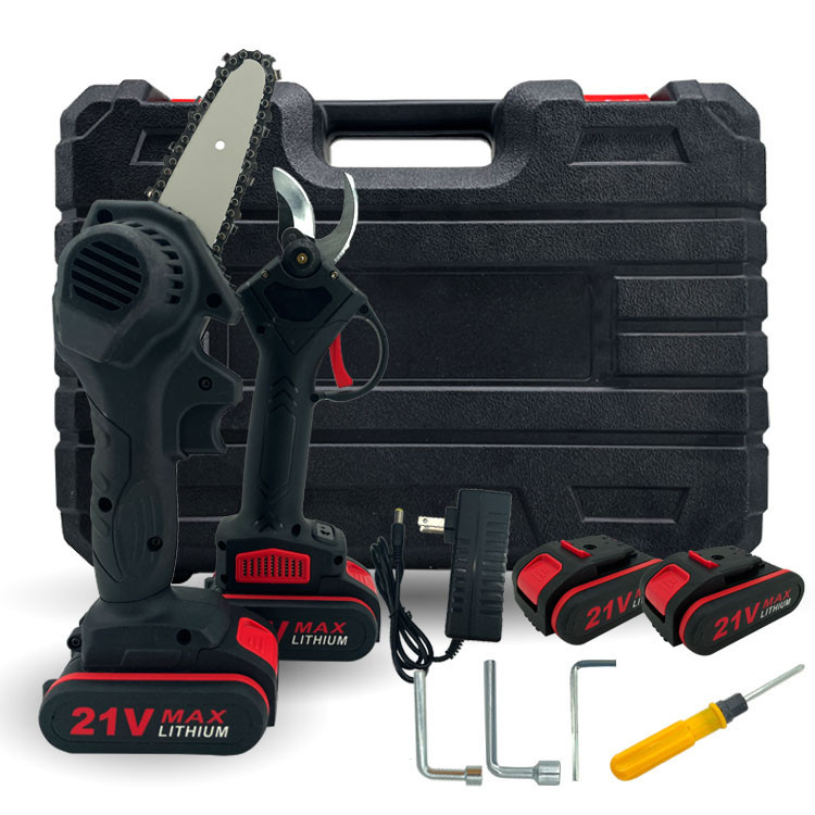 Набор мини пила на 6 дюймов и секатор + 2 аккумулятора и кейс Киев - изображение 5