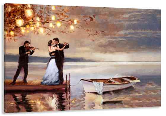 Картина холст в гостиную / спальню   Закохана пара   MLP_148 70x140 см Киев