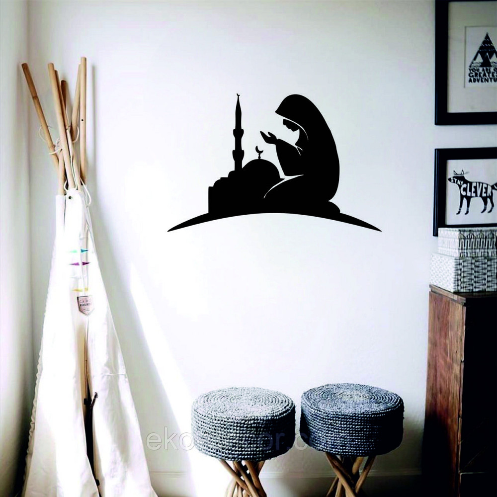 Декоративне настінне Панно «Іслам» Декор на стіну 110*71 см, Чорний Київ - фото 3