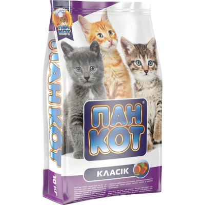 Сухой корм для кошек Пан Кот Классик для котят 10 кг (4820111140176) Винница - изображение 1