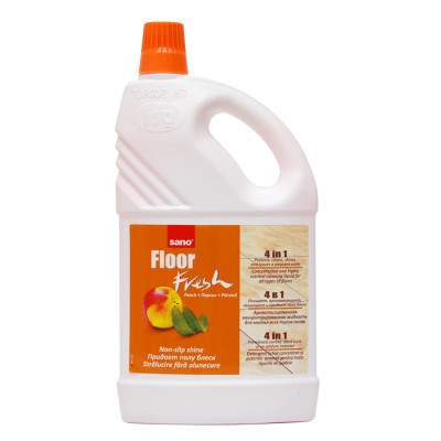 Средство для мытья пола Sano 4 в 1 Fresh Персик 2 л (7290003015627) Винница - изображение 1