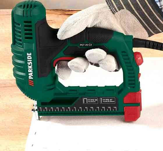 Степлер електричний для скоб та цвяхів Parkside PET25C2 15-32 мм Київ