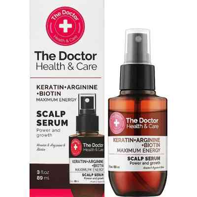 Сыворотка для волос The Doctor Health & Care Keratin + Arginine + Biotin Максимум энергии 89 мл (8588009351023) Винница