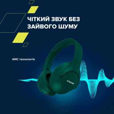 Навушники Canyon OnRiff 10 ANC Bluetooth Green (CNS-CBTHS10GN) Вінниця