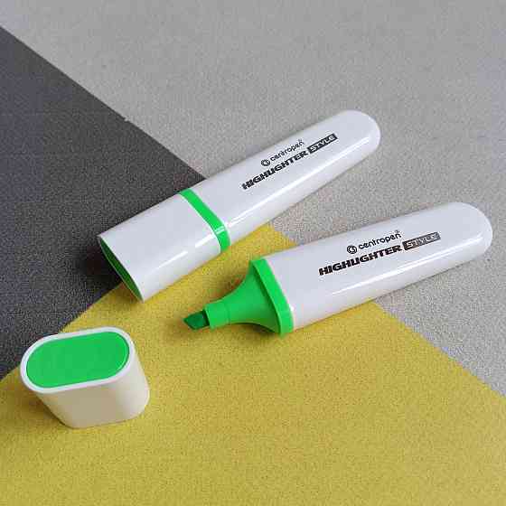 Текстмаркер "Centropen" клин. Highlighter Style 1-4,6мм салатовий Київ
