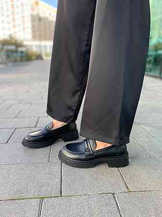 PLPS Лофери жіночі PLPS чорні натуральна шкіра 37-41р. (R033-1) Коломия