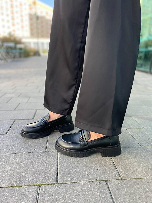 PLPS Лофери жіночі PLPS чорні натуральна шкіра 37-41р. (R033-1) Коломыя - изображение 6