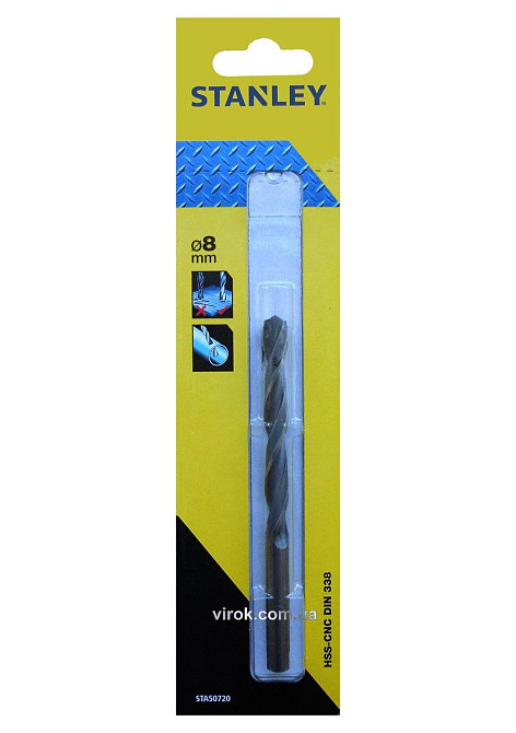 Свердло по металу STANLEY : HSS-CNC, Ø= 8 мм Одеса - фото 1