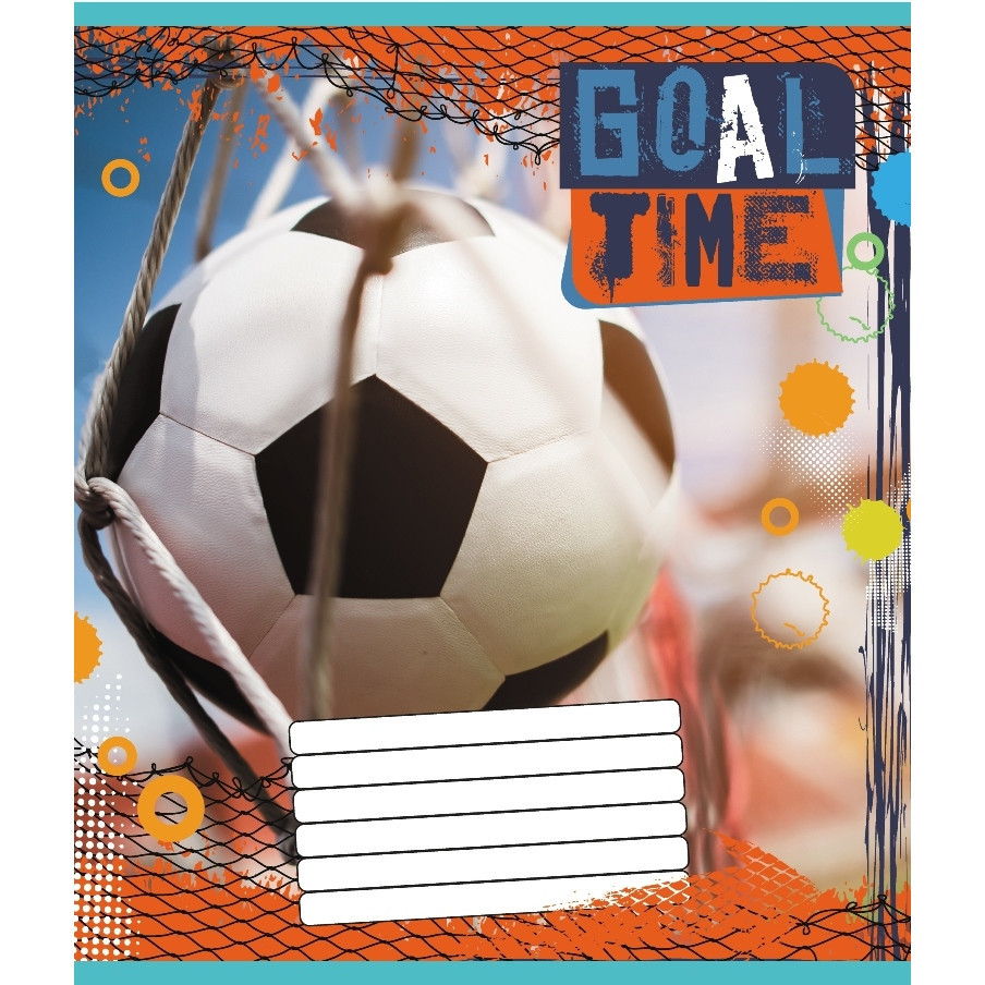 Зошит учнівський "М'яч" 012-510027C-1 в косу лінію, 12 аркушів Вінниця - фото 1