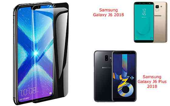 Захисне скло NeoGlass для Samsung Galaxy J6 2018, Galaxy J6 Plus 2018 – надпрозоре та стійке Київ